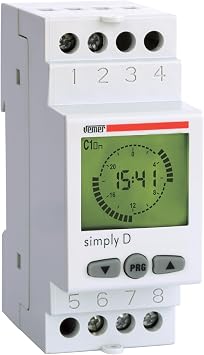 Vemer ve512000 Time Switch Digital Simply-d, Light Grey