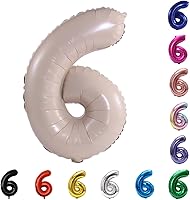 Vista 162 de YPSelected Globo de aluminio grande de 32 pulgadas con número de helio, cumpleaños, boda, fiesta, 0-9 (azul bebé, 2)