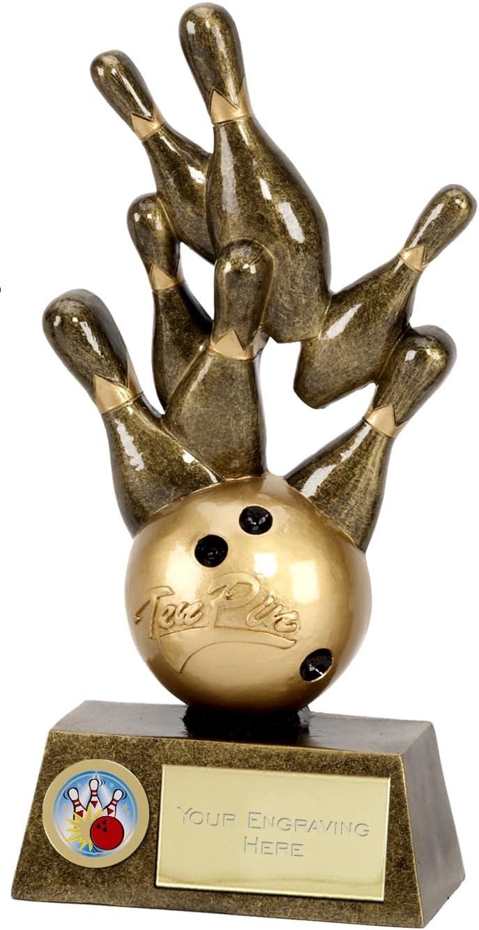 6 Ten Pin Bowling Trophy with Free Engraving up to 30 Letters A1248A by Sports Trophy