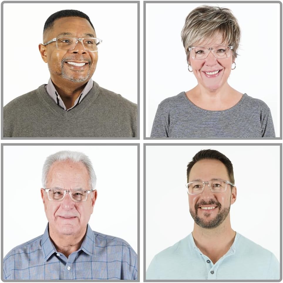 Clic Magnetic Reading Glasses for Men or Women, Soft Foldable Band, Computer Readers, Barat (S-XL) - Image 5