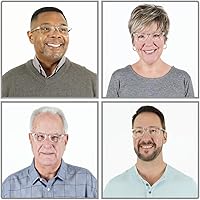 Vista 14 de Clic Slastik - Lentes de lectura magnéticos para lectores de computadora, banda plegable suave, lente reemplazable, templos Adj, Barat, (S-XL)