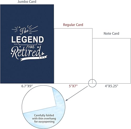 Miniatura 5 de Zonon 2 tarjetas divertidas de jubilación, tarjeta de felicitación de jubilación, regalo para hombres y mujeres