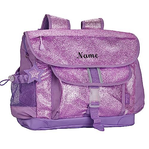 Bixbee Kids Backpack, Purple Sparkly Bookbag For Girls & Boys Ages 5-7 | Daycare, Preschool, Elementary School Bag For Kids | Easy To Carry & Water Resistant #TOP7