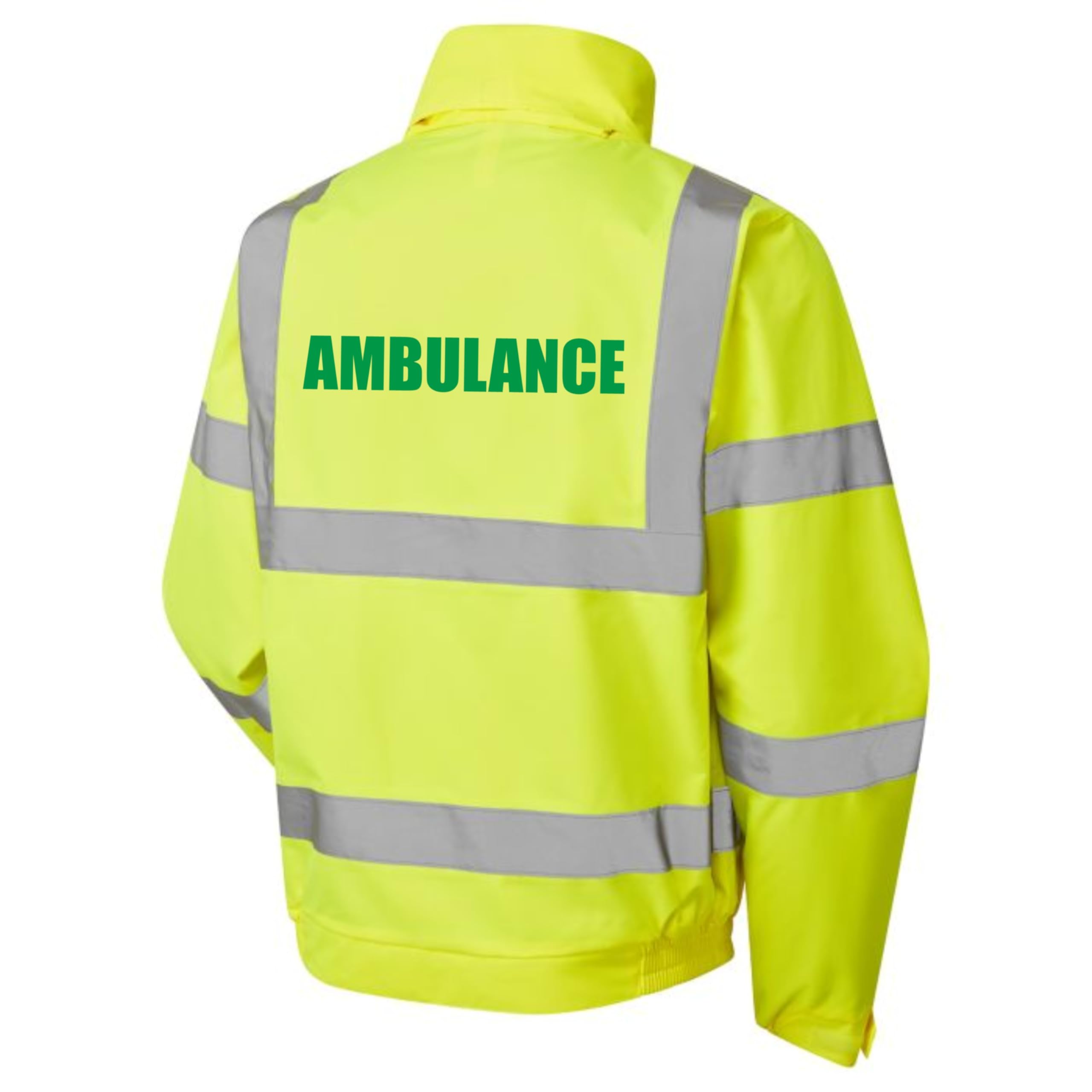 Ambulance Yellow Hi Vis Bomber Jacket Reflective, Waterproof, Medical, Conforms to EN20471 Class 3, High Visibility, By Brook Hi Vis, Medium