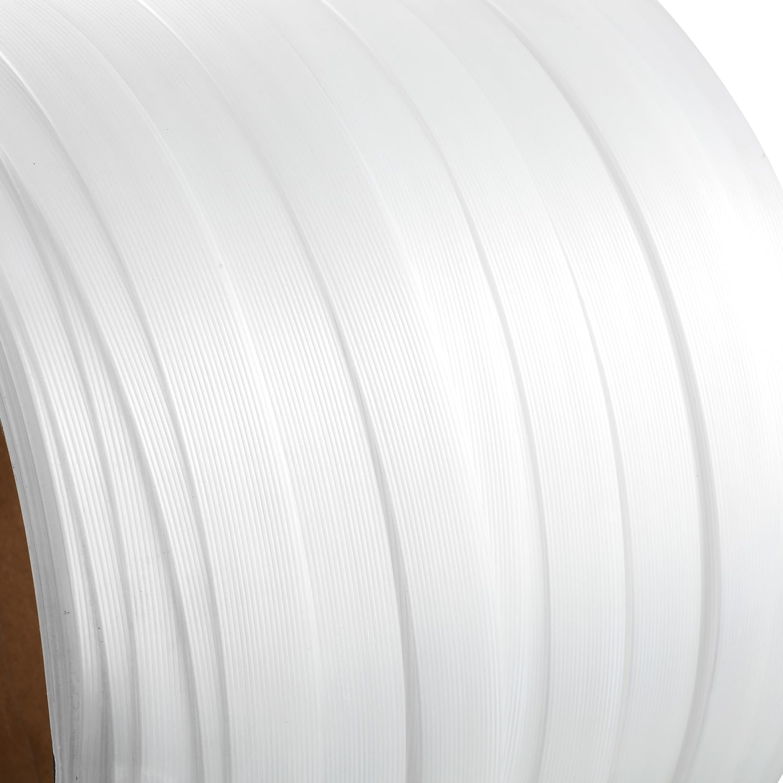 VEVOR Rollo de Fleje de Cinta Tejida para Embalaje 100m x 19mm x 0,9mm Carrete de Fleje Resistente para Palets Alta Resistencia de 800 kg Fleje de Embalaje Trenzado Portátil, Blanco