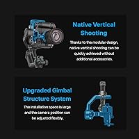 Vista 5 de FeiyuTech SCORP-C2 Estabilizador de cámara cardán de mano para DSLR y cámara sin espejo para Sony/Canon/Nikon/Panasonic/Fujifilm, seguimiento AI
