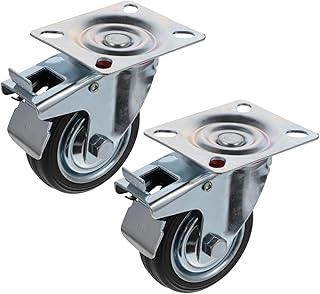 Universal Wheel Furniture Castors2pcs Non-slip Universal Wheels Swivel Casters Furniture Wheels Stainless Trash Can Industrial Casters V Groove Wheels Heavy Duty Castors Swivel Casters for Furniture C