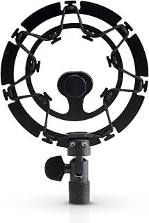 Auphonix Pro Shock Mount for Blue Yeti, Snowball & Pro Mics - Vibration Isolation Mic Holder, 3/8" & 5/8" Threads