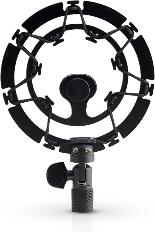 Pro Microphone Shock Mount - Mic Holder Compatible w/Blue Yeti, Snowball & Pro Microphones