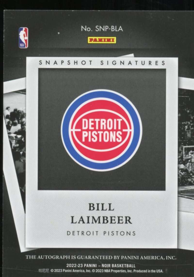 Amazon.com: Bill Laimbeer Card 2022-23 Panini Noir Snapshot