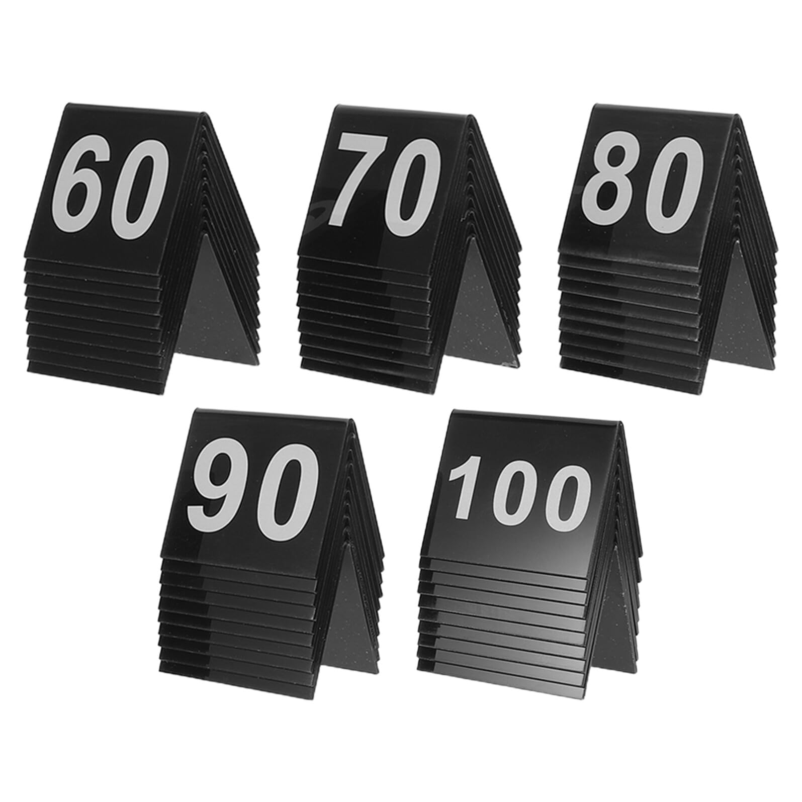 100 Sztuk Szt Podwójnych Numerów Stołów z Akrylu Dwustronne Stojaki V Czytelne Markery Stoły Weselne Bankietowe i Restauracyjne Trwałe i Nowoczesne Oznaczenia Imprez