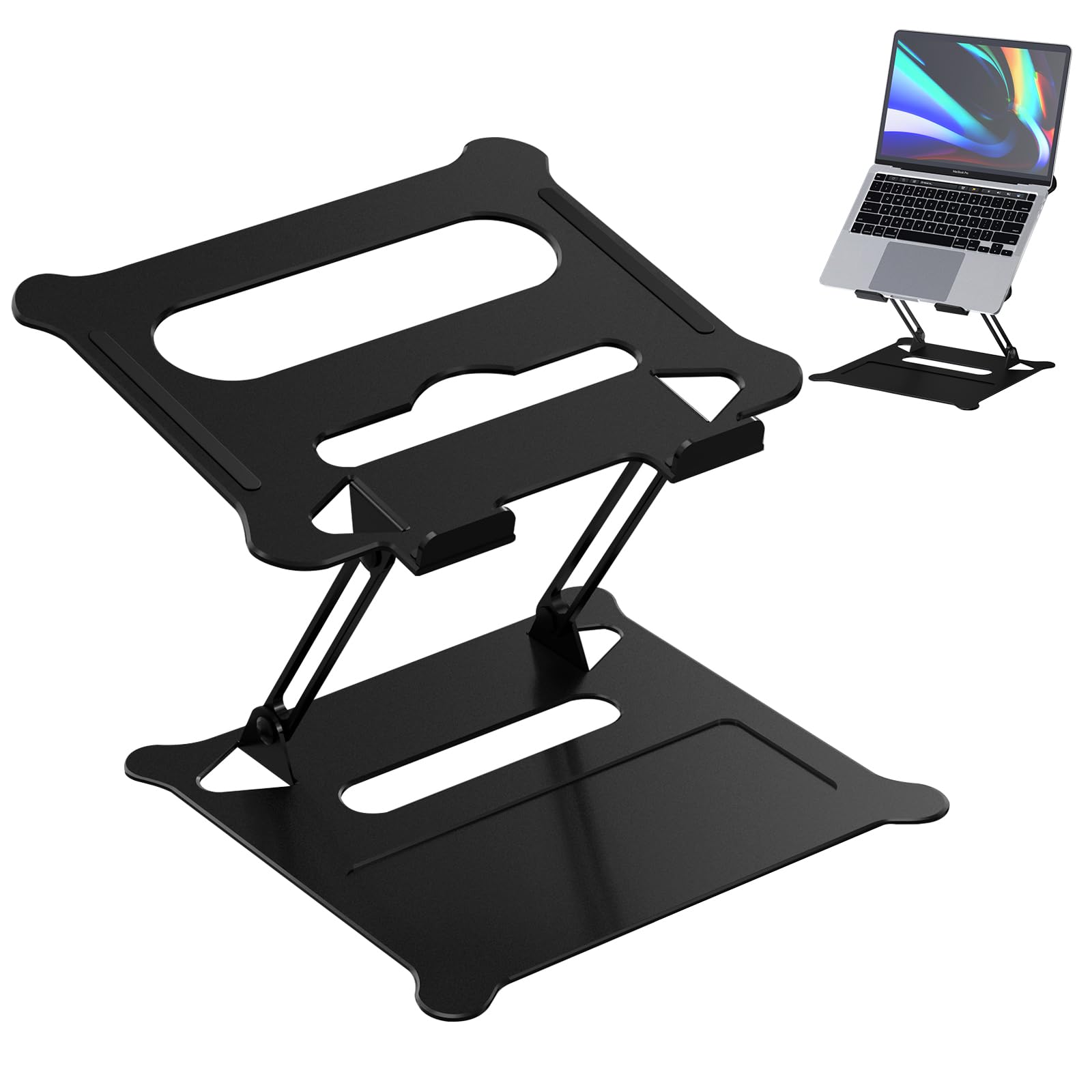 Supporto Laptop Pieghevole JUMKEET - Regolabile 6 Angoli, Leggero, Per Notebook 7-17 Pollici - Foto 8