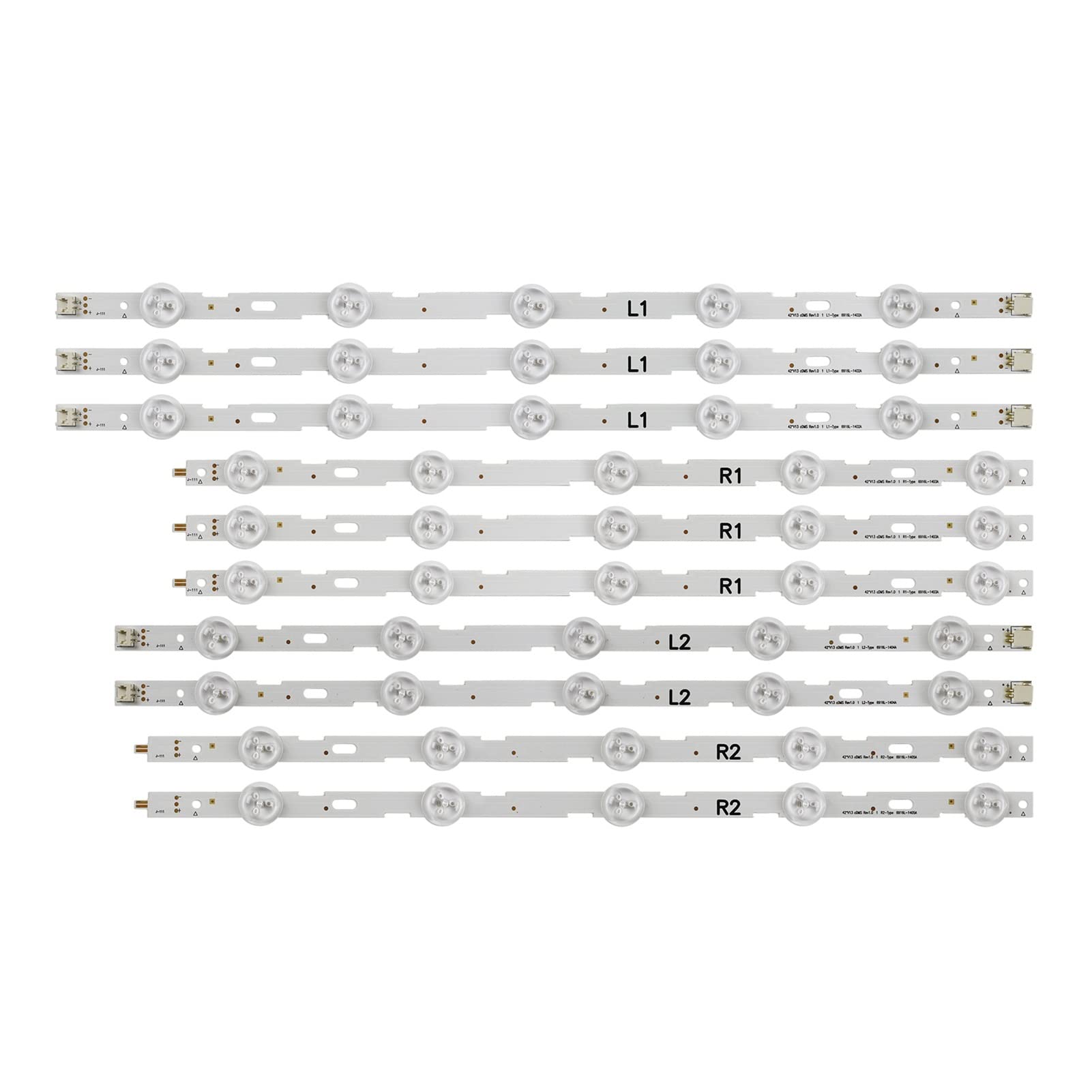 Tira LED de televisión 42LN5200 de 10 lámparas y placas 6916L-1402A a 1405A