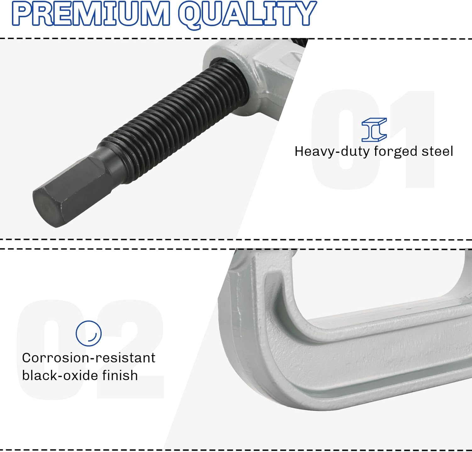 Heavy Duty Ball Joint Press and U Joint Removal Tool Kit | Ball Joint Separator Tool for U Joint and Brake Anchor Pin Tools, for 2WD and 4WD Cars and Light Trucks