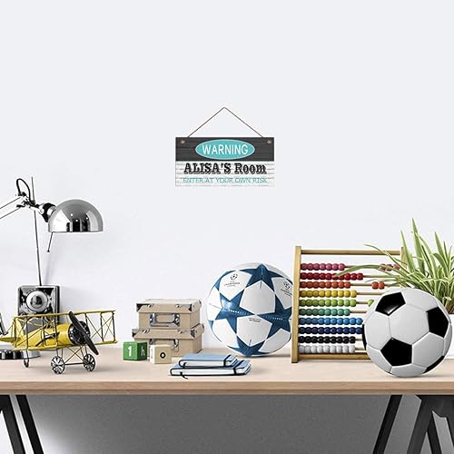 Miniatura 9 de Letrero de puerta personalizado con diseño de flores de arco iris para dormitorio de niñas, letrero de decoración de pared, letrero de pared para