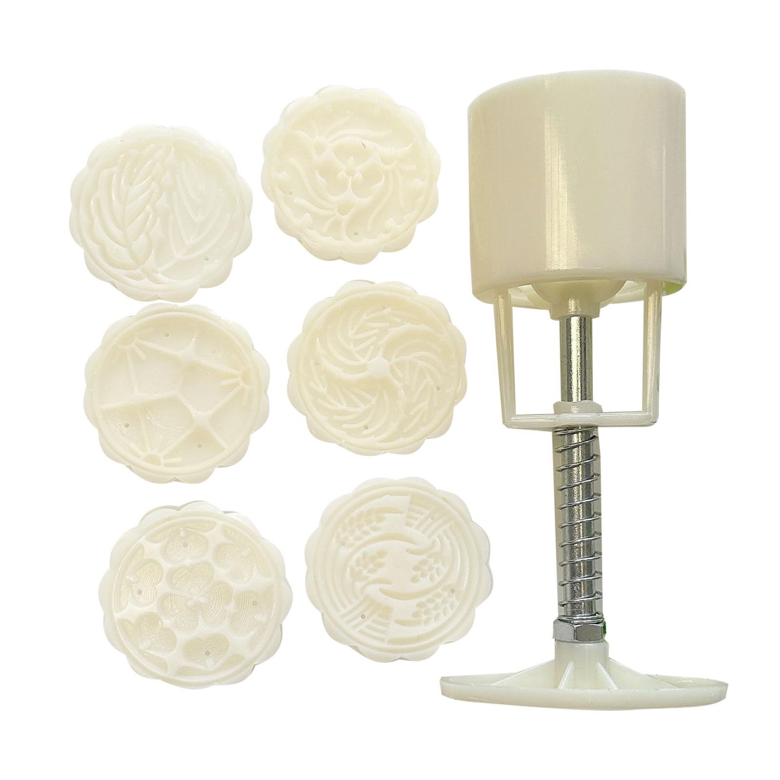 NEWFT Hand Pressure Cakes Animals Flower Cookie Stamp Cakes Maker MidAutumn Festival Cookie Pastries Tool