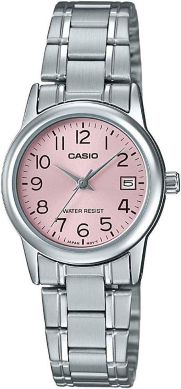 Lorus Analoog kwartshorloge voor dames met leren armband RG289VX9, bruin-zilver, Klassiek of jurk