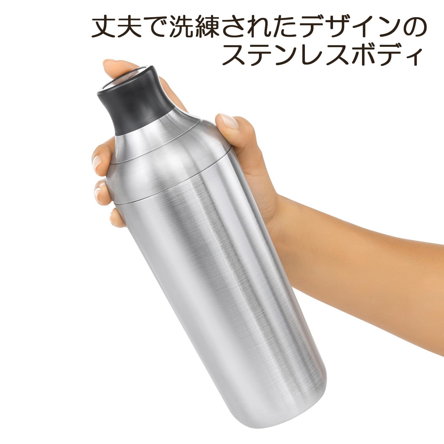 Amazon｜OXO ステンレス カクテル シェーカー 目盛り付きのフタで