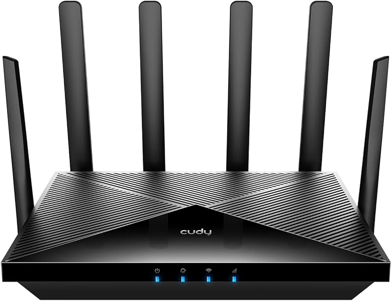 Cudy Routeur WiFi 4G LTE Cat 6, routeur Modem LTE, routeur cellulaire Double SIM 4G, Wi-FI Double Ba