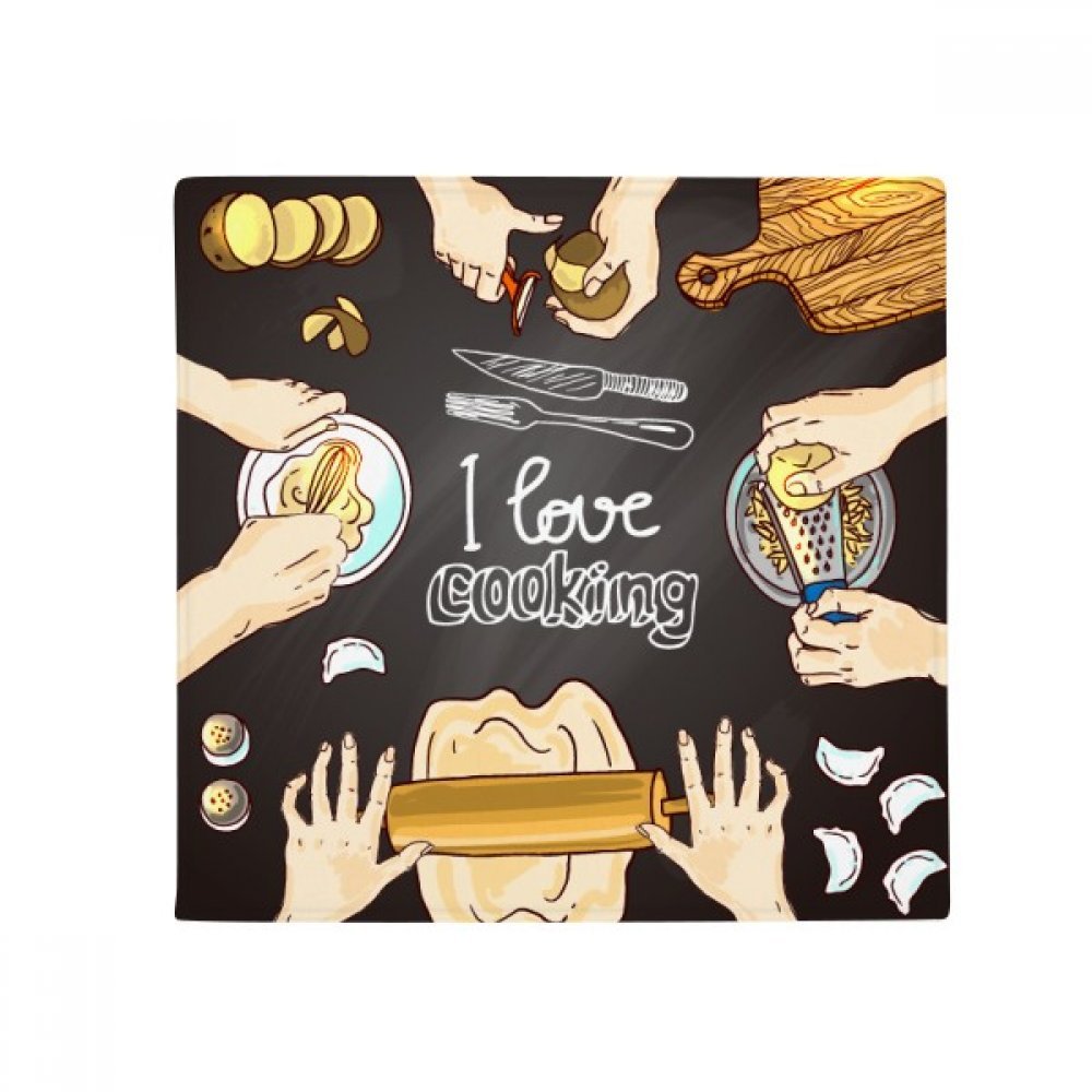 Tapis de sol pour animal domestique et cuisine carré 80 cm, le cadeau idéal pour passionnés