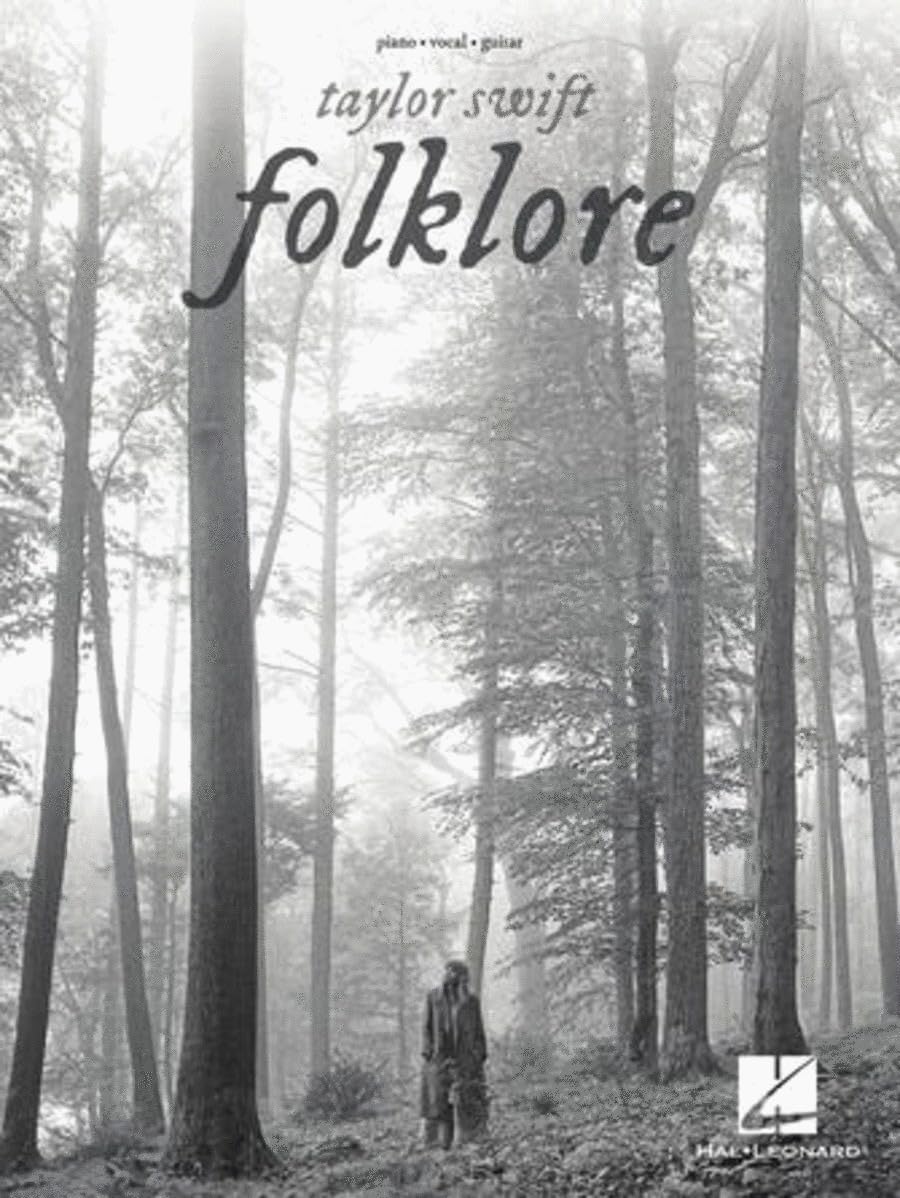 Taylor Swift – Folklore | Piano Vocal Guitar Sheet Music Songbook | 17 Songs