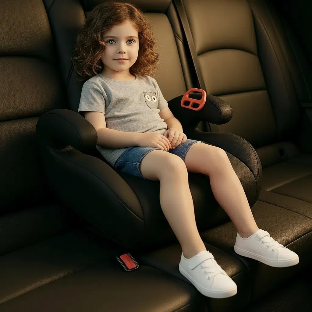 Coussin de siège gonflable pour enfants,coussin de siège de voyage, coussins de pression pour siège de voiture, coussin gonflable pour la conduite, accessoires de voiture pour les voyages (noir)