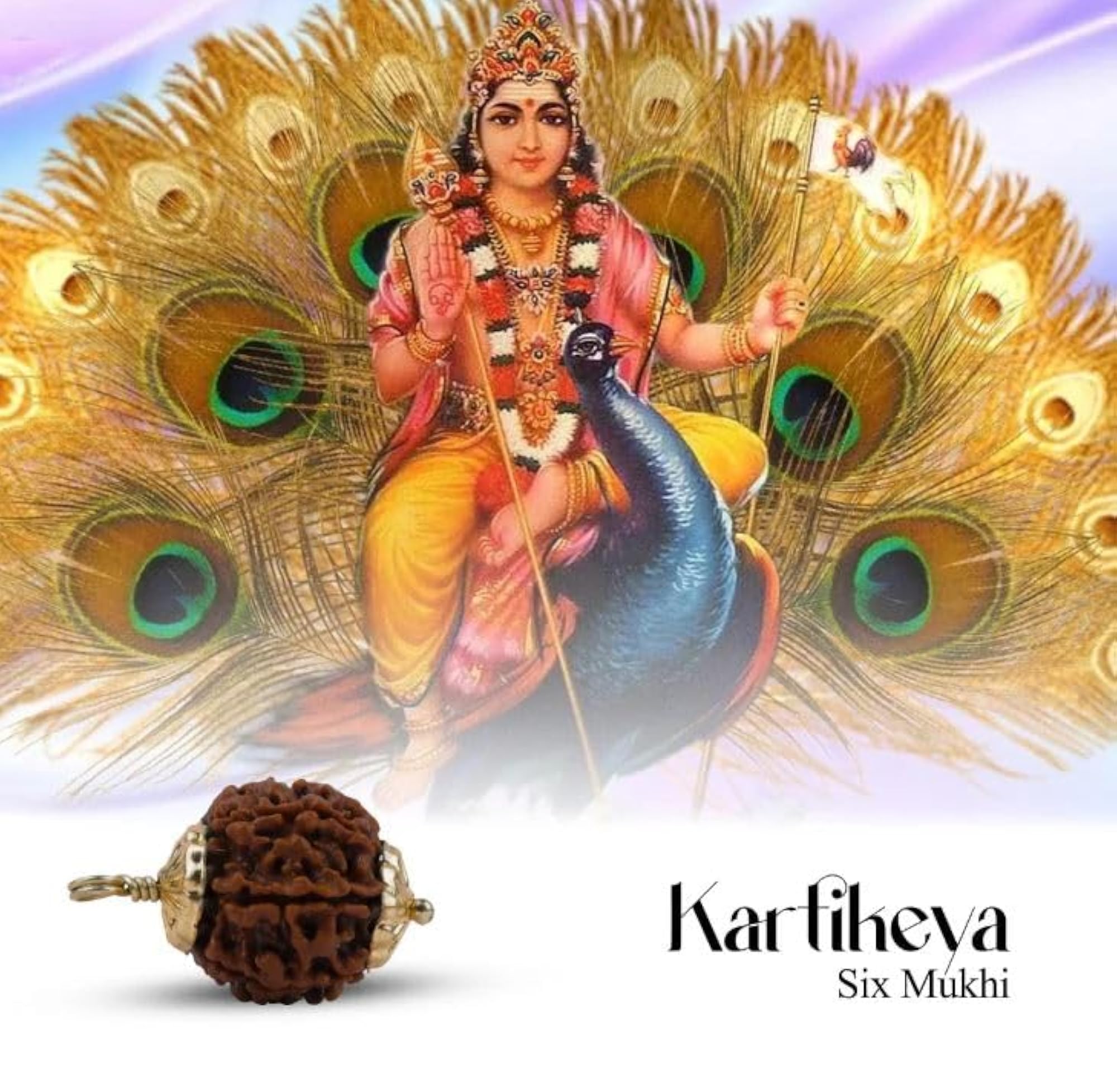 Six Face Rudraksha Original Certified Bead