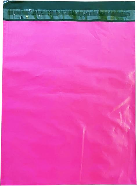 Pink Postage Bags 12 x 16 in Poly Mailer Large Letter Bags 300 x 400 mm (Pack of 50)