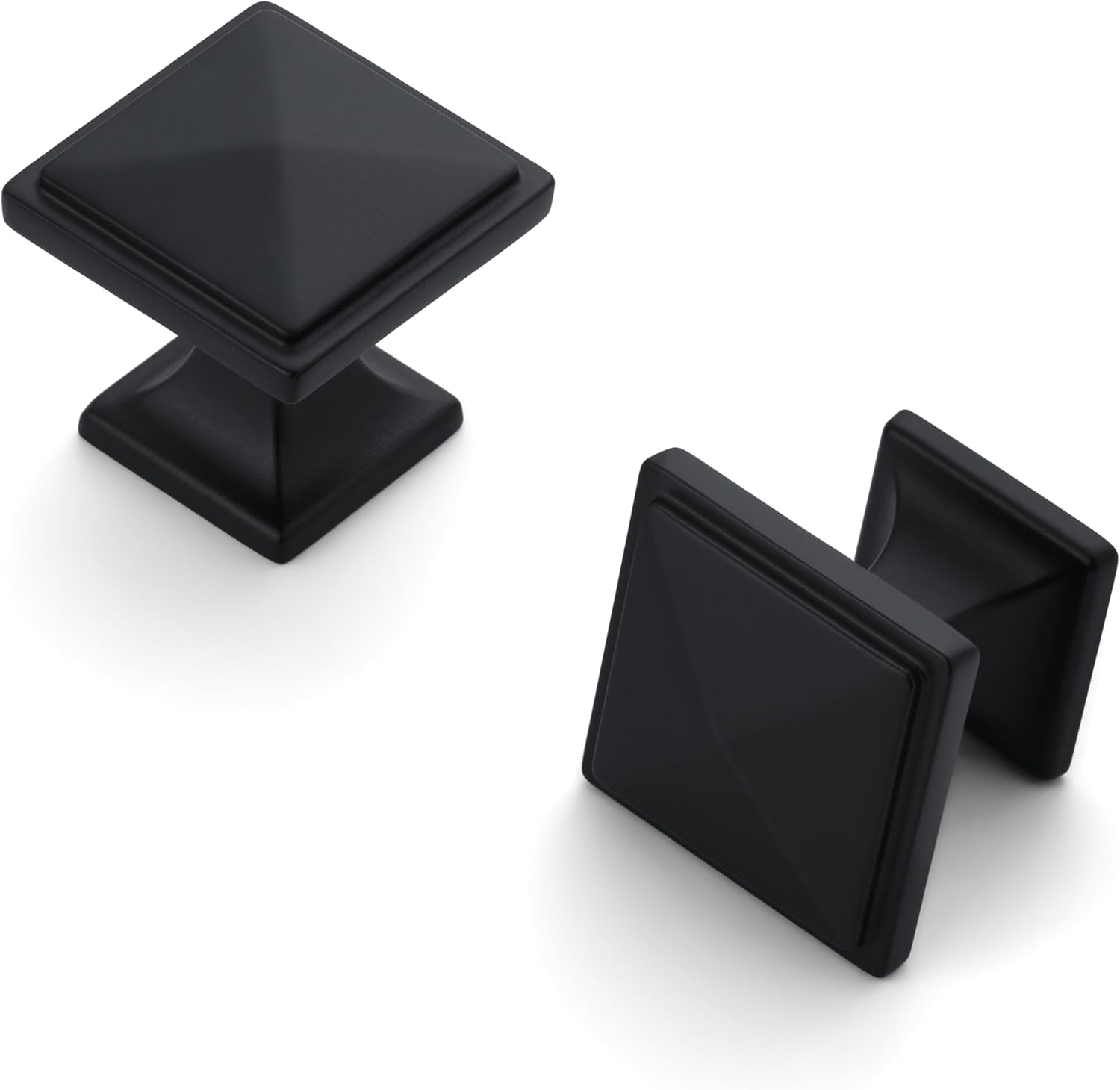 HESTIA HARDWARE 10 Pack Square Cabinet Knobs | Gold Knobs for Cabinets, Mid Century Cabinet Knobs, Gold Knobs for Dresser, Kitchen Cabinet Pulls, Bathroom Cabinet Knobs(Z25.10.L)