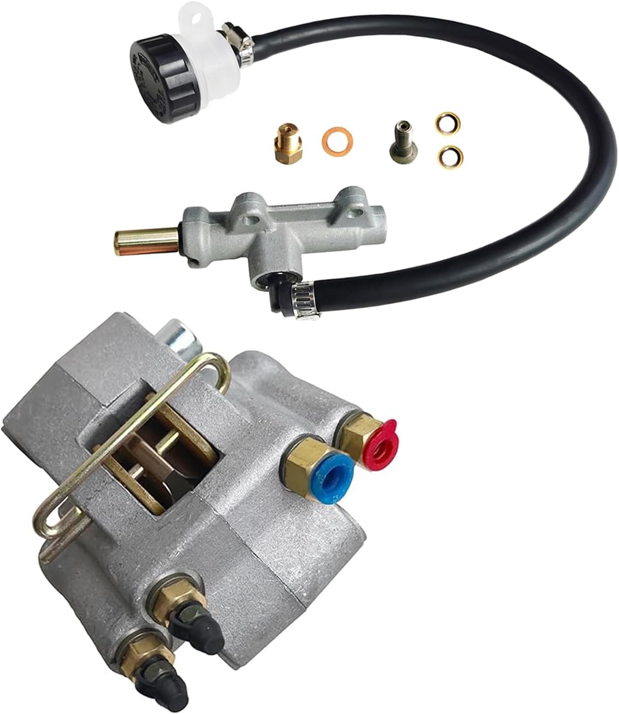 Rear Brake Master Cylinder & Caliper Set Compatible with Polaris Sportsman 500 400 335 1998-2002 Diesel 455 Worker 335 500 Parts OEM # 1910553 1910301 1930818 1910441 1910366 1930819