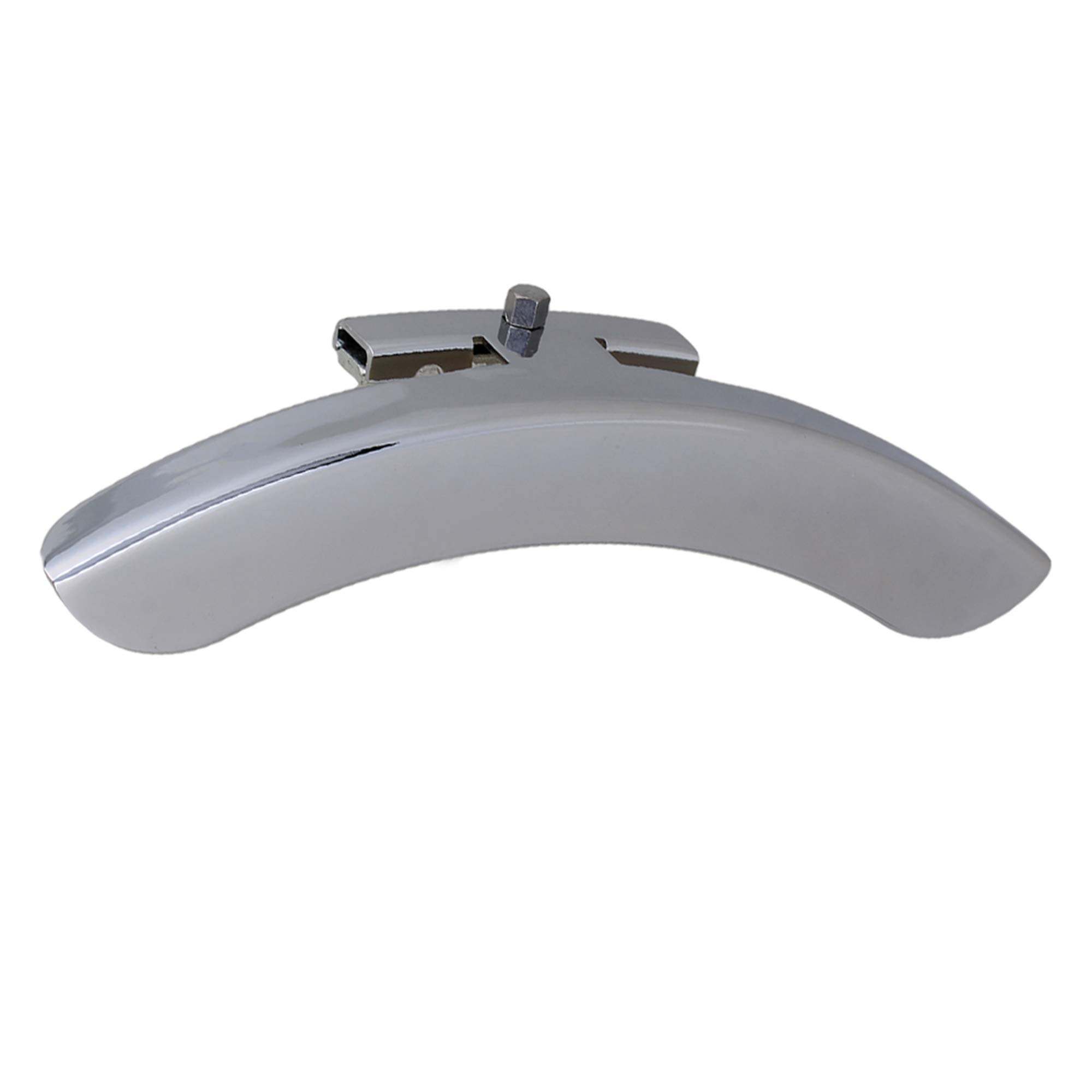 Yibuy Banjo Armrest Single-Leg Polished Banjo Armrest Chrome Musical Parts for Banjo Accessories