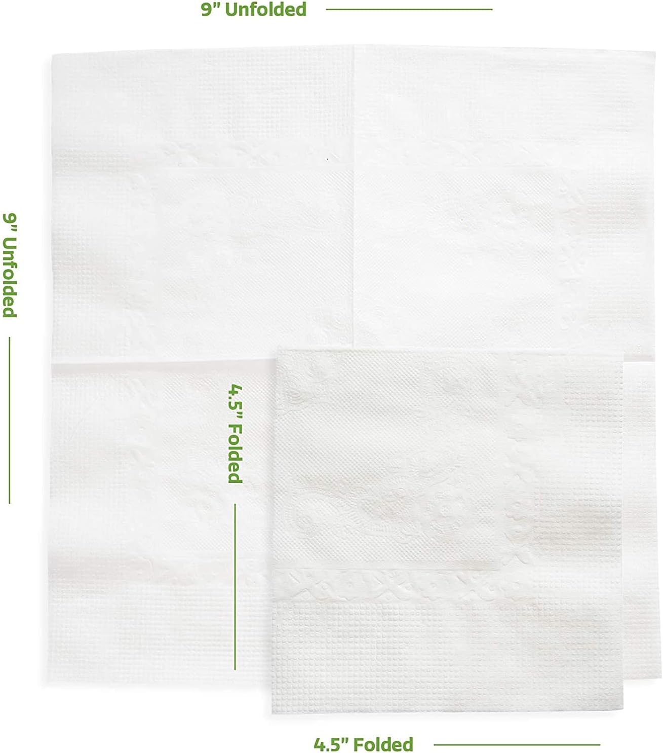 GUSTO [Case of 4000-4.5 x 4.5 Folded] White Beverage Napkins - 1-Ply Bulk Cocktail Napkins, Restaurant Bar Paper Napkins and Party Napkins (9 x 9 Unfolded) - (Formerly Comfy Package)
