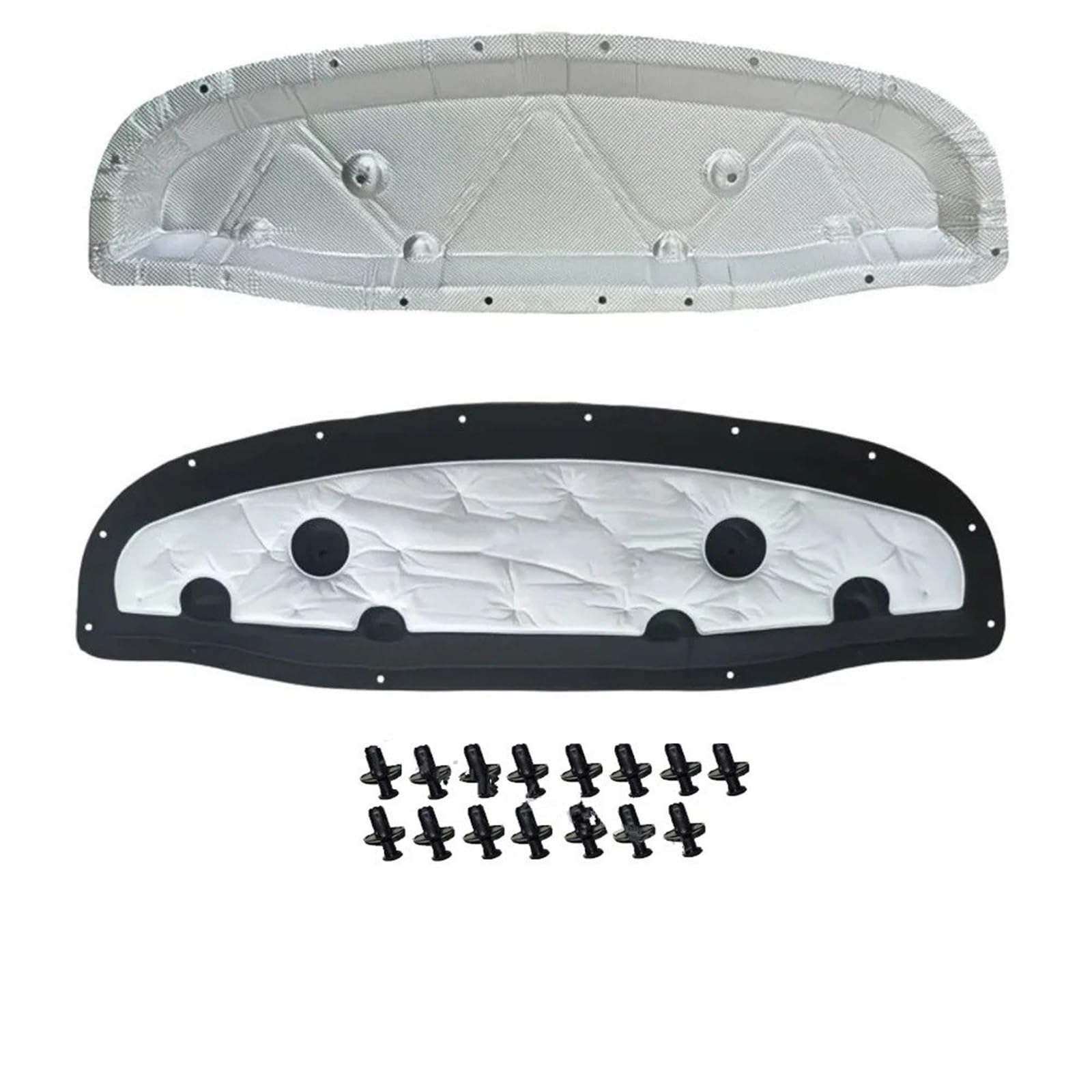 Ltusgt Type D Car Hood Insulation Pad For Leapmotor B10 2025~2027 Car Hood Thermal Lining Engine Soundproof Cotton Insulation Mat Cover(Type D)