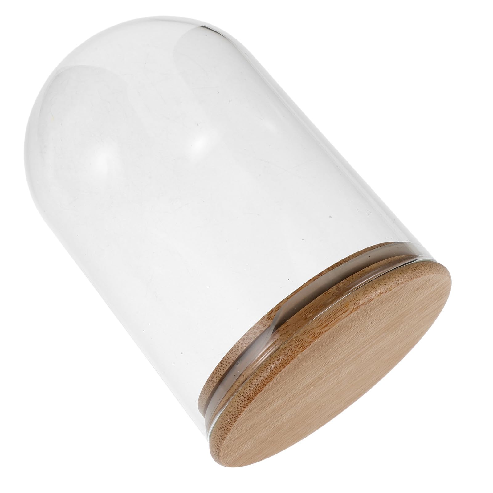 Cloche en verre avec assemblage simple pour protection figurine