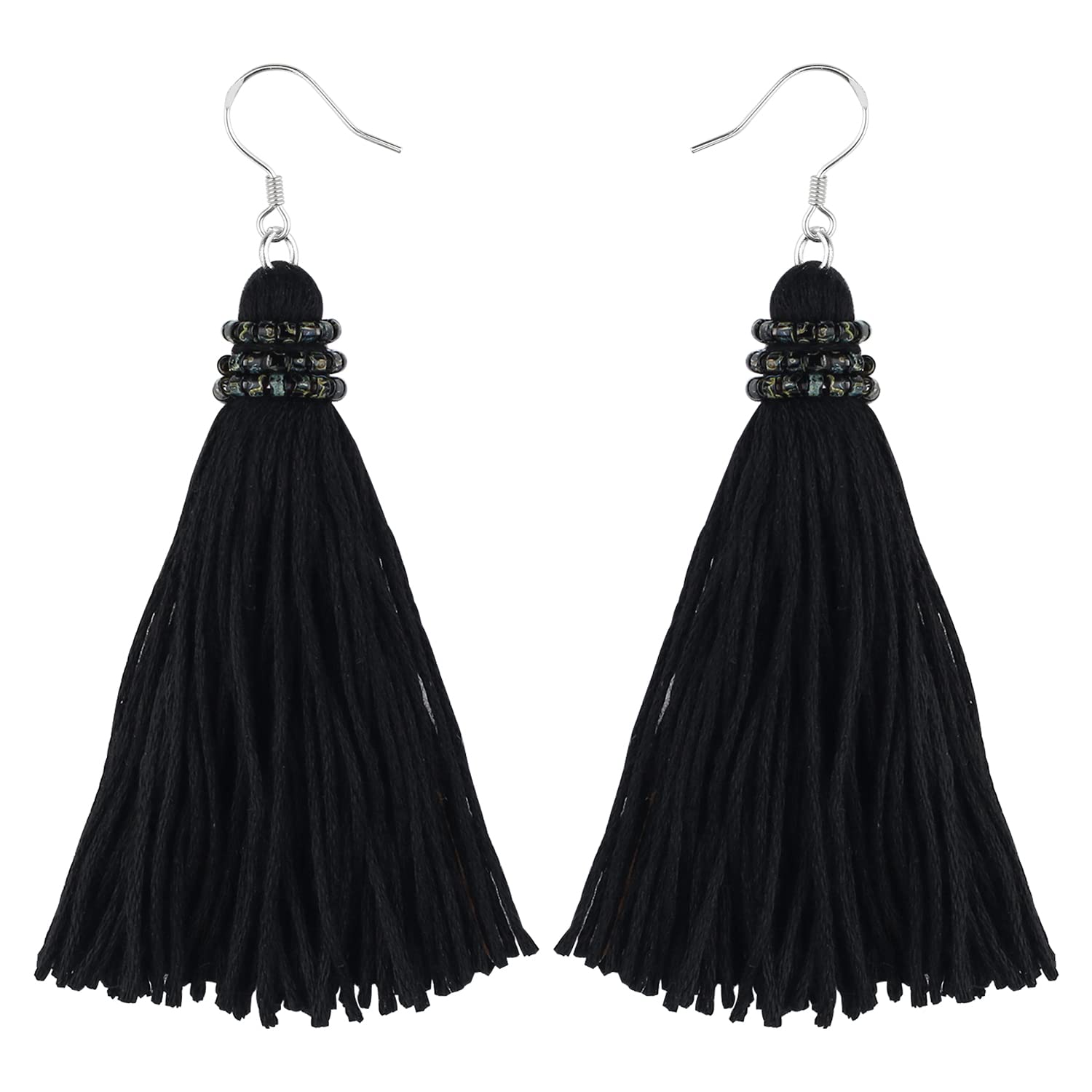 KELITCH Women's Drop Dangle Earrings Tassel Dangle Earrings for Women Thread Tassel Dangle Statement Summer Beach