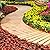 Wooden Garden Walkway (8' Curved Pathway) Roll Out Wooden Walkway Garden Pathway Cedar Pathway Weather-Resistant UV Protected Roll Up Wood Road Floor for Outside, Patio, Beach, Wedding Party