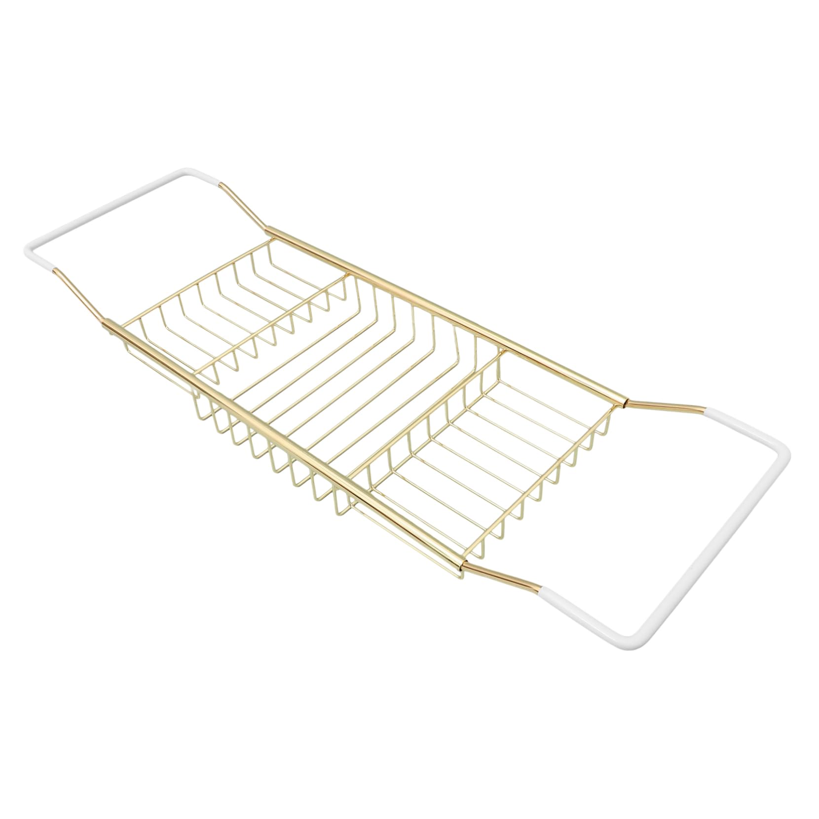 SOLUSTRE Stainless Steel Bath Basin Rack Telescopic Bathtub Home Bathing Phone Holder Anti-Slip Bath Shelf Over Tub