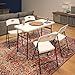 COSCO Solid Resin Folding Chair, 4-Pack, White