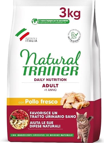 Natural Trainer - Pienso para Gatos Adultos con Pollo - 3kg