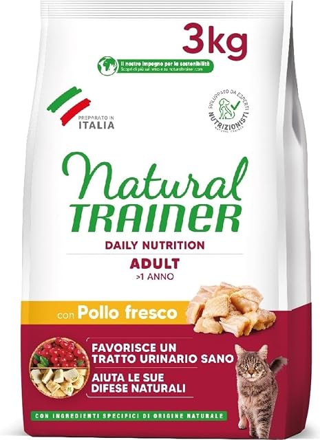 Natural Trainer - Pienso para Gatos Adultos con Pollo - 3kg