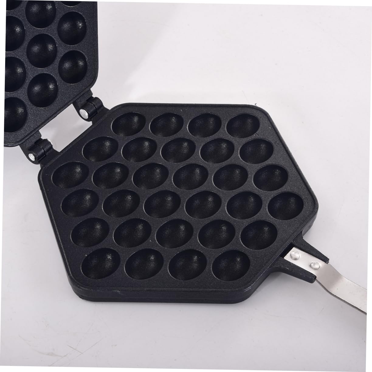 Cabilock 30löcher Doppelseitige Backform Aus Aluminiumlegierung Löchern Oktopuskugel-stil Eierwaffelform Backzubehör Küchenhelfer Für Haushalt Und Gasherde Einfach Zu Reinigen Bedienen