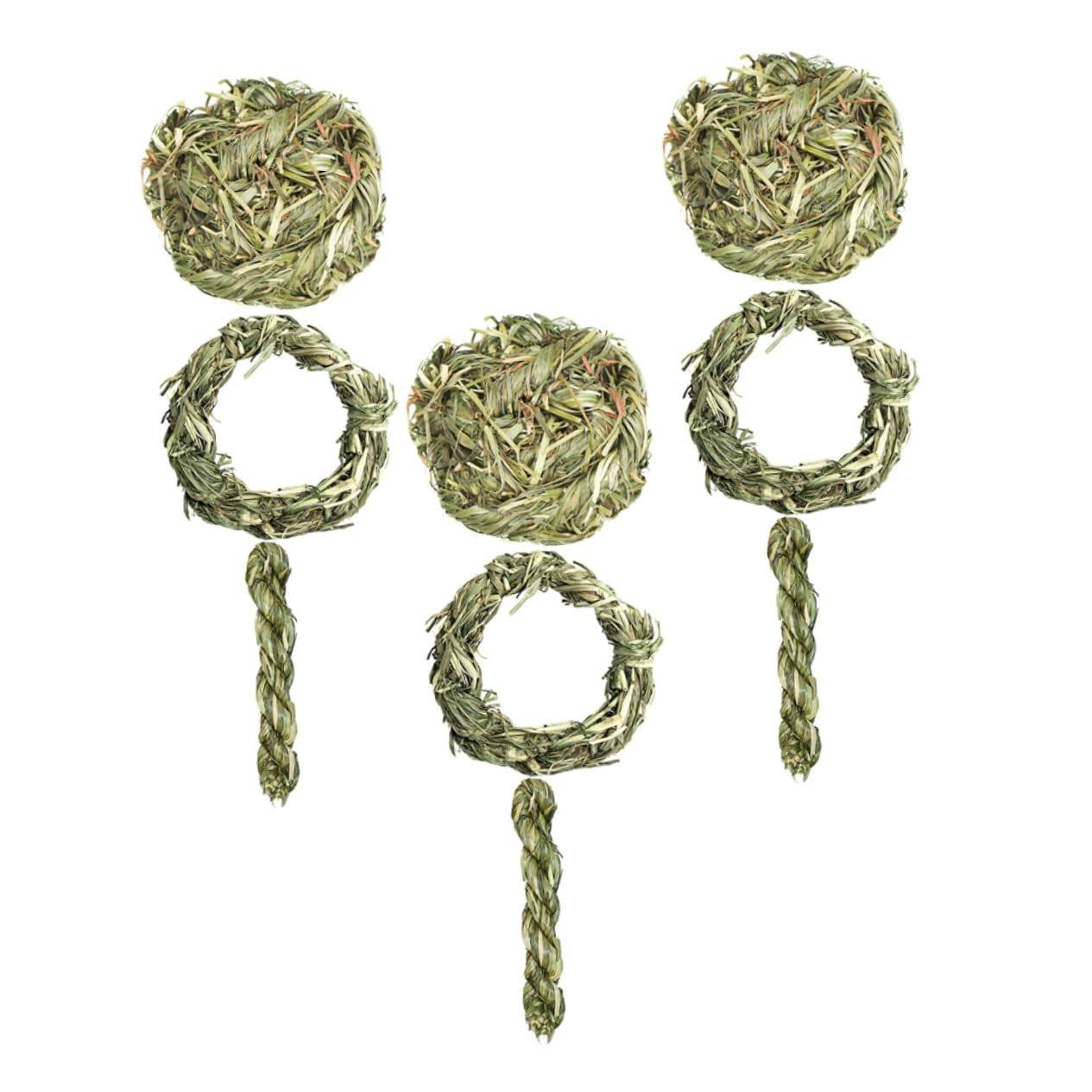SUPVOX 18pièces Jouets Molar Herbe Naturelle pour Rongeurs Jouets à Mâcher pour Cobayes Chinchillas Et Petits Animaux