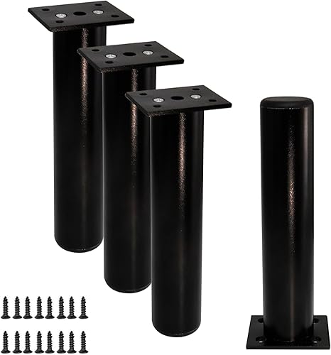 Bitray Patas de muebles Pie de muebles 8 pulgadas7.9 in Pies ajustables Hogar Proyectos DIY Sofá Pierna - 4pcs
