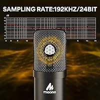 Vista 2 de Kit de micrófono USB MAONO 192KHZ/24BIT AU-A04T para PC, micrófono condensador cardioide para podcast, transmisión, Plug & Play para computadora