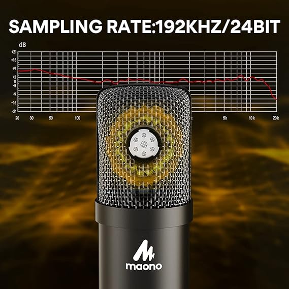 MAONO AU-A04T USB Microphone with PD400X Dynamic Microphone Bundle for Podcast, Studio, Streaming, YouTube, Recording, Vocal