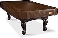 Vista 12 de Cubierta de mesa de billar de cuero sintético resistente, cubierta impermeable y resistente a desgarros para mesa de billar de 7/8/9 pies, 8 pies