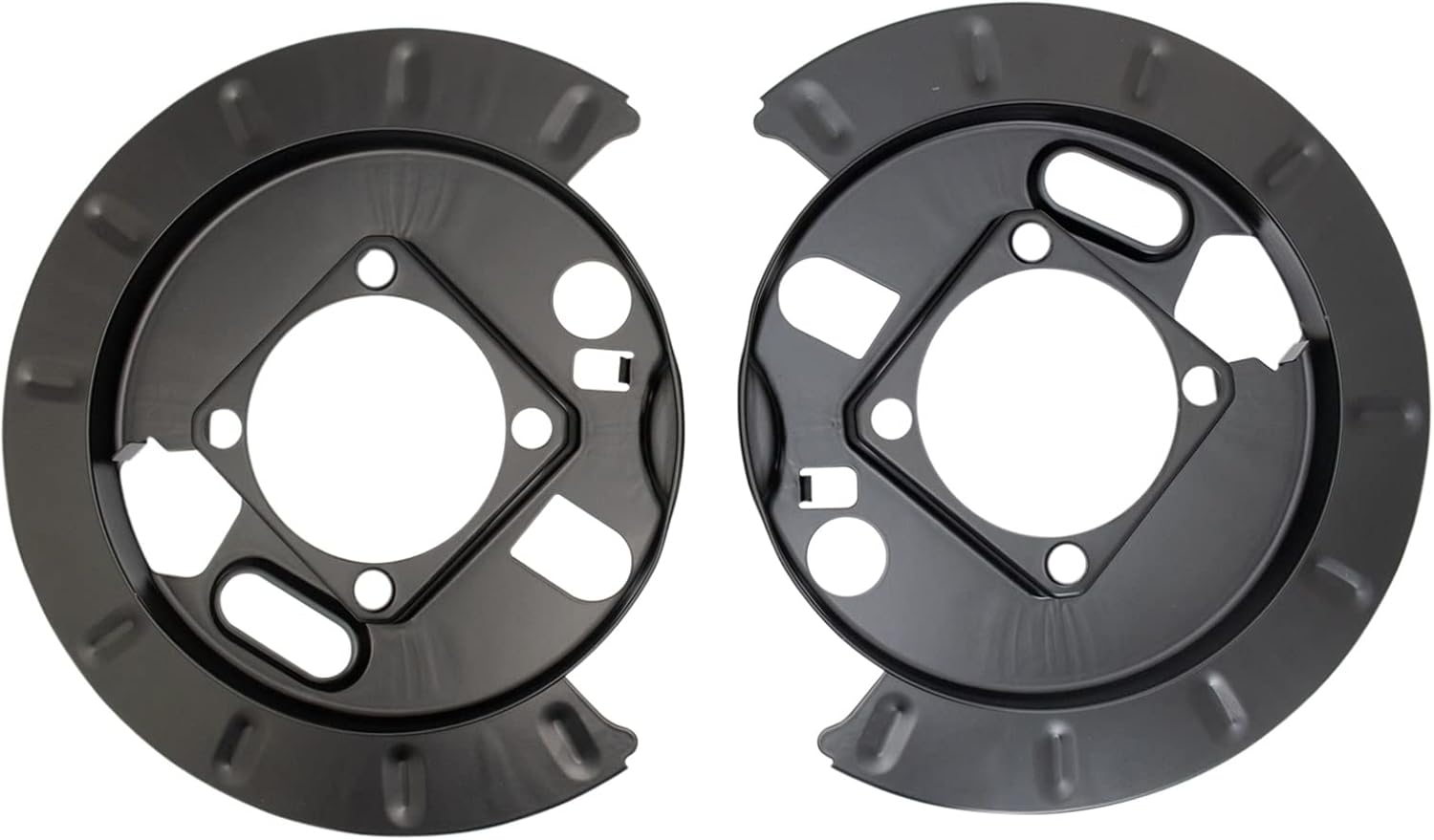 TRQ Rear Brake Rotor Backing Plate Dust Shield Set Direct Fit for Chevy GMC Van Pickup Truck New