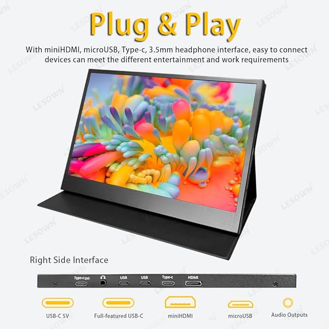 Monitor Táctil Portátil 12.5 Pulgadas FHD IPS miniatura 6