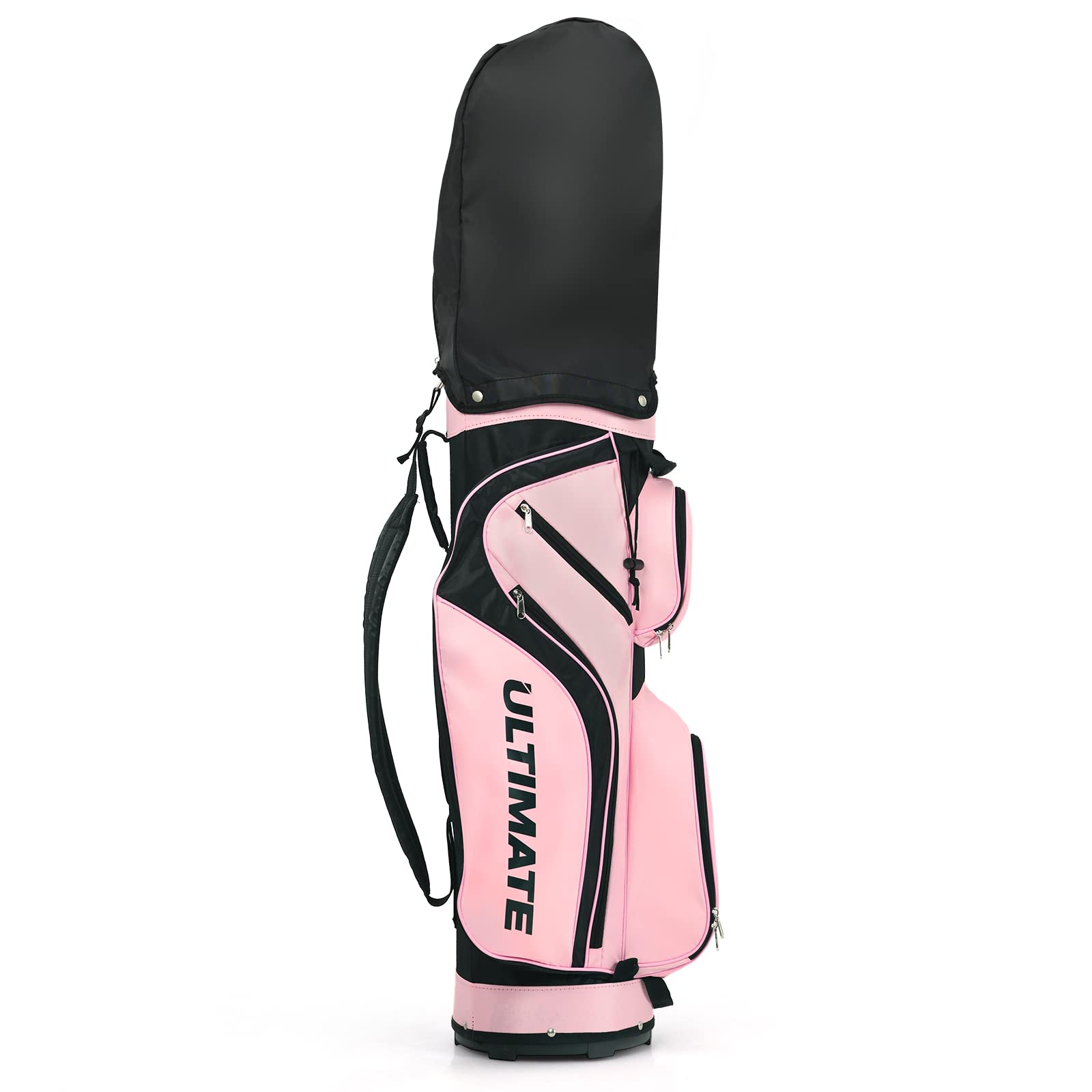 LIFEZEAL Juego de Golf Femenino Completo, Kit de Golf para Mujer con Driver, Fairway, Híbrido, Hierro Zinc, Putter, Rosa