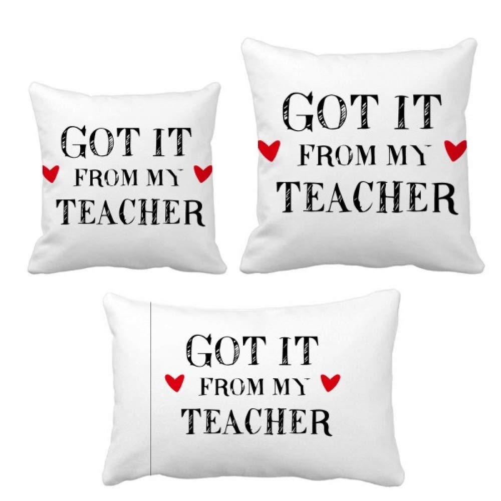 Cadeau enseignant housse de coussin étudiant déco maison